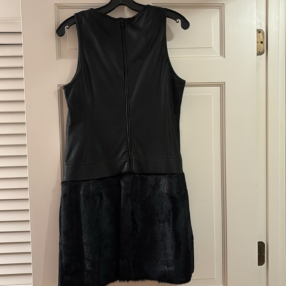 Theory leather & fur dress - Picture 6 of 7